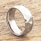 Apollo Multi Faceted Tungsten Rings