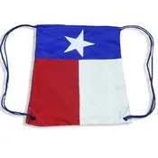 Texas Flag Water-Resistant Nylon Drawstring Bag
