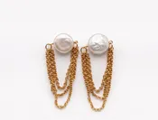 Coin Pearl Swag — Jill Andrews Gowns