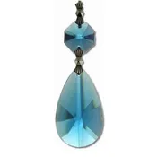 Aqua British Oval Crystals