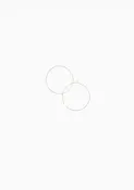 14K Hammered Hoops | Small