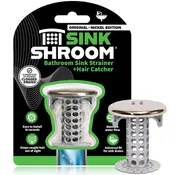 SinkShroom (Nickel Edition) The Hair Catcher That Prevents Clogged Bathroom Sink Drains