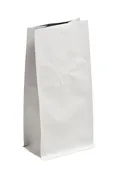 12-16 oz Matte White Block Bottom Bag w/ Valve