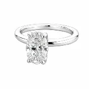 1.24 CARAT - OVAL BRILLIANT - E - VS1 - HIDDEN HALO - 14K WG - LG633445546