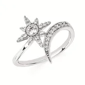 14k White Gold 0.25ctw Contemporary Diamond Ring
