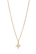 14K Diamond Letter Necklace