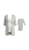 Adaline 5-Piece Grey Stripe