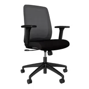 AIS Bolton Multi-Function Black Mid Back Task Chair