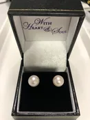 Akoya Japanese 7.75M Pearls Yellow Gold Posts