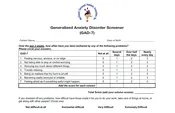 Anxiety Disorder GAD-7