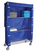 18"D Fire Retardant Linen Cart Covers,   18"D x 36"L x 72"H