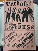 $10 PUNK FLYER - (8.5 x 14) Verbal Abuse