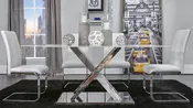 5 Piece Dining Room Set (D1274DT+D915DC-WHT)