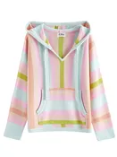 Alani Multi Striped Cotton Baja Hoodie