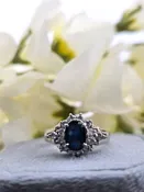 Addison | Platinum | Sapphire & Natural Diamond | Ring