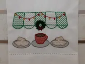 Holiday Beignet & Coffee Linen Blend Towel