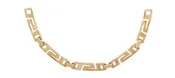 FL135C - 4mm PermaGold Curved Greek Key Link