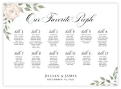 Seating Chart - Floral 35