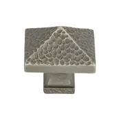 Atlas Homewares 2237-NO Craftsman 1 1/4in (32mm) Length Square Knob Pewter