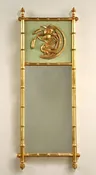 18" x 46" Red Winged Blackbirds Medallions Accented Mirror