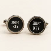 Authentic Typewriter Key Cufflinks