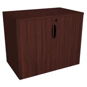 Low Height Mahogany Storage Cabinet