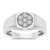 10K 0.13ct Diamond Mens Ring