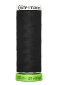 000 Black - Gutermann rPet Recycled Polyester Thread