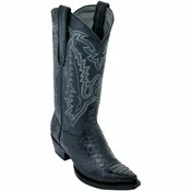 Los Altos Boots Men’s Python Boots Handcrafted Snip Toe Profile