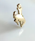 Large Cowboy Pendant 14k Yellow Gold