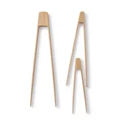 Bamboo Tongs Set (Large, Small & Tiny)