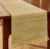 13"x36" Table Runner - Basketweave Goldenrod