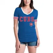 5th & Ocean MLB Women's Chicago Cubs Baby Jersey V-Neck