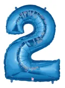 Blue Foil Number Balloons