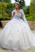 3D Butterfly Cape Ball Gown by GLS Gloria GL3501
