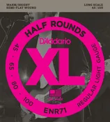 D'addario ENR71 Half Round Bass Strings 45-100 gauge