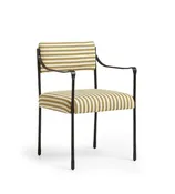 Abellona Upholstered Dining Chair - Olive Stripe
