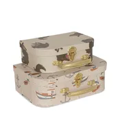 2 Pack Suitcase Crocodile