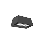 Beacon RWL1-48L-25-4K7-2-UNV-BLT-E Ratio Wall 1 LED Wallpack, 5500 Lumens, 4000K, 70 CRI, IES Type IV Distribution, 120-277V, Black Matte Texture, Emergency Battery Back Up