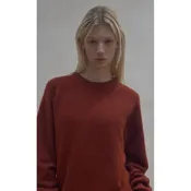 Boyfriend Round Neck Sweater in Garnet — Jackson Hole Traders