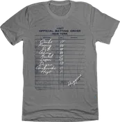 1927 New York Murderer's Row Batting Lineup Tee