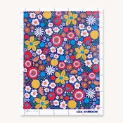 Artist Stamps - Flower Field on Navy