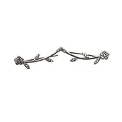 14kt White Gold Flower .30 ctw Diamond Cluster Earrings