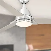 Fanimation FP8406BN Pyramid 52" 3-Blade Contemporary Ceiling Fan - Brushed Nickel