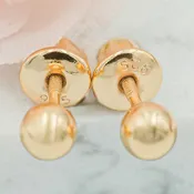 14K Gold-Plated Ball Stud Earrings
