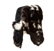 Mad Bomber Black Bomber Hat with BTF Fur