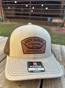 Brown Leather Patched Hat