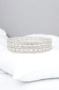 5 SET TENNIS AND OAVL METAL BEAD BRACELET SET