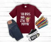 100 Days and Still Poppin’ DTF Transfer – Fun Teacher Ready to Press