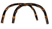 Horseshoe Shape Bamboo Handles Burnt